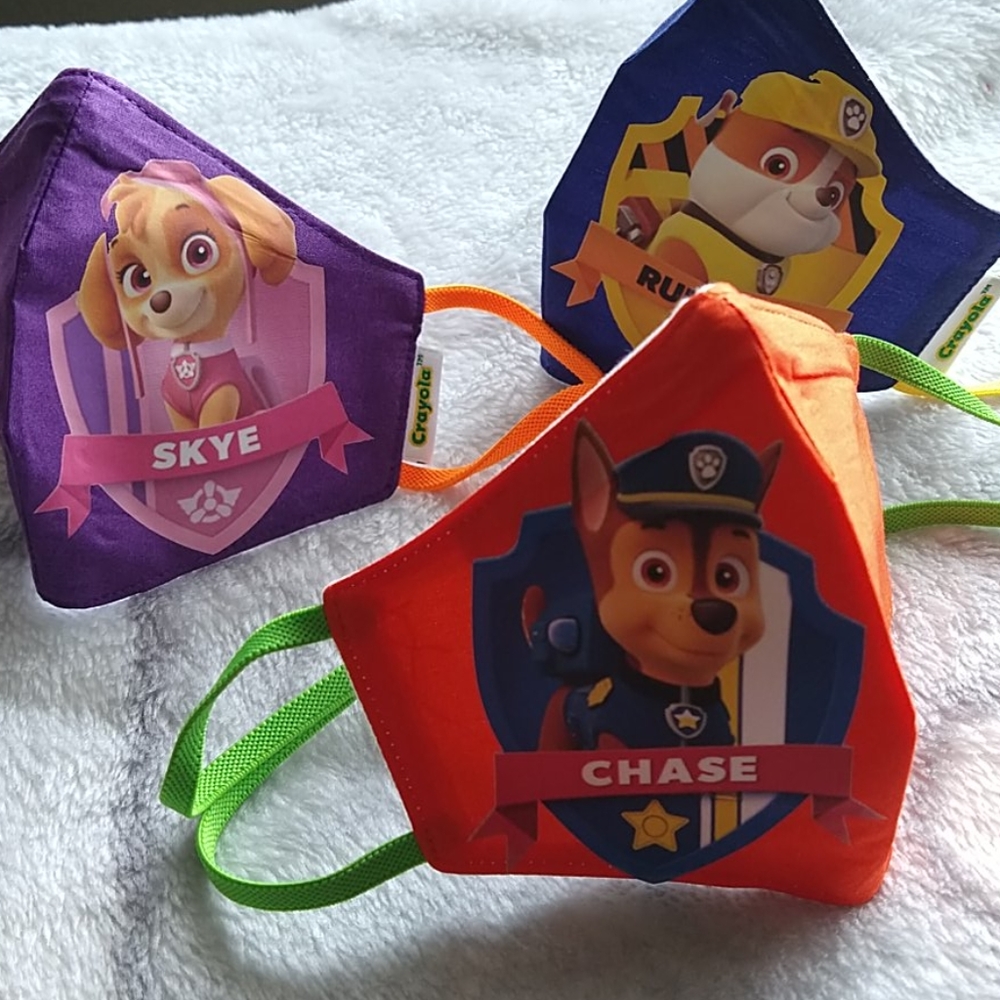 Kids paw patrol face mask